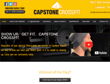 Tablet Screenshot of capstonecrossfit.com